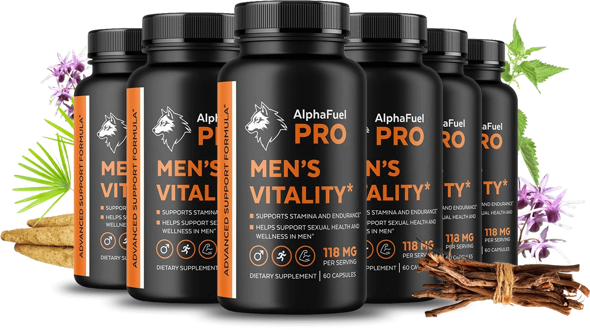 AlphaFuel Pro Male Vitality Supplement Bottle